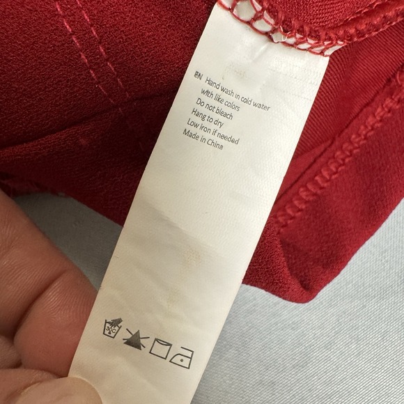 AKIRA Womens Small Red Corset Bustier Date Night Lace Sleeves Regency Going Out - Picture 11 of 16